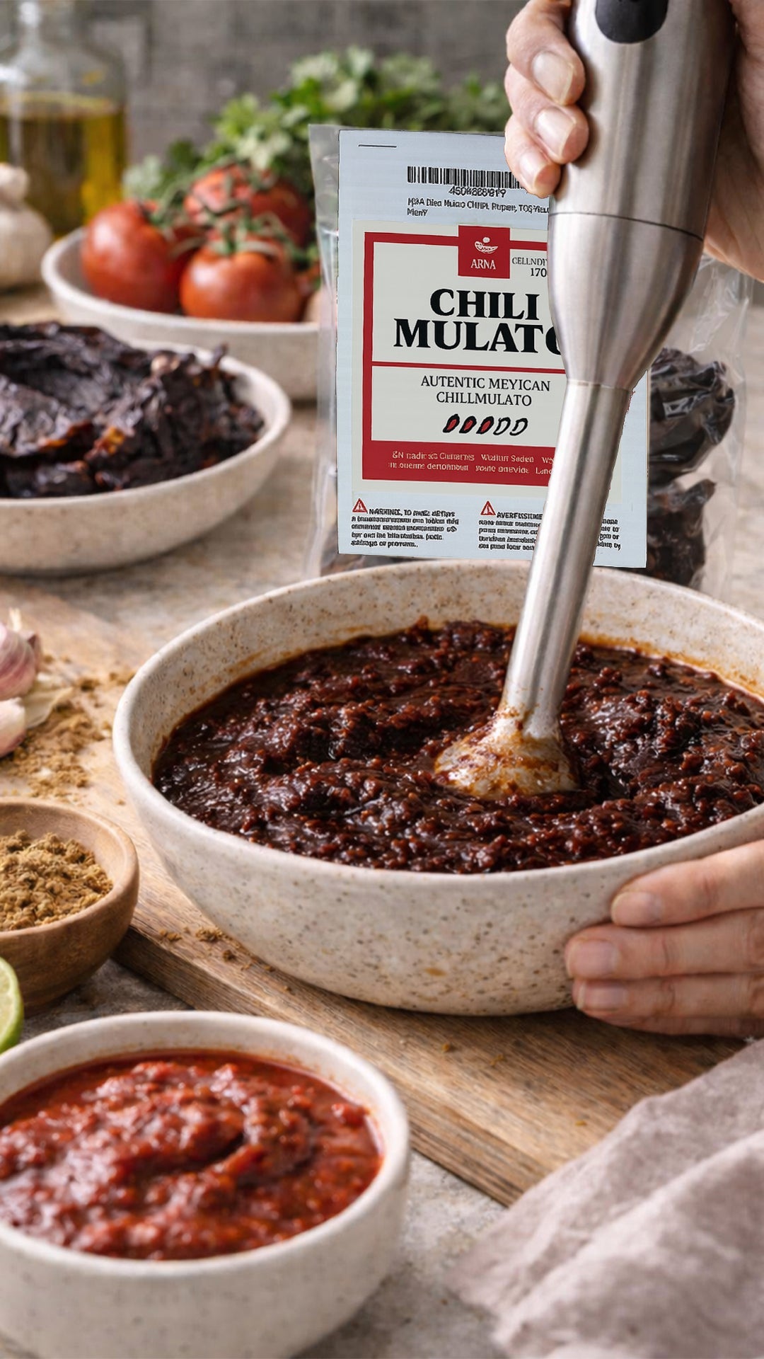 AKNA Whole 🌶️ Chipotle Mulato Chili Peppers, 170g -6oz AKNA Foods