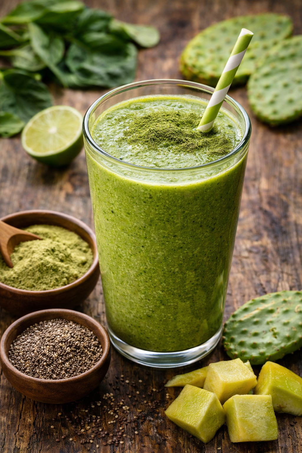Akna 🌵Nopal Cactus Leaf Powder, 227g AKNA Foods
