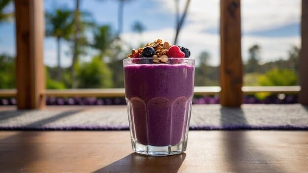 AKNA Premium Brazilian Açaí Powder, Resealable Bag, 227g (8 oz), easy mix for healthy drink and smoothies, Rich in Antioxidants – Non-GMO