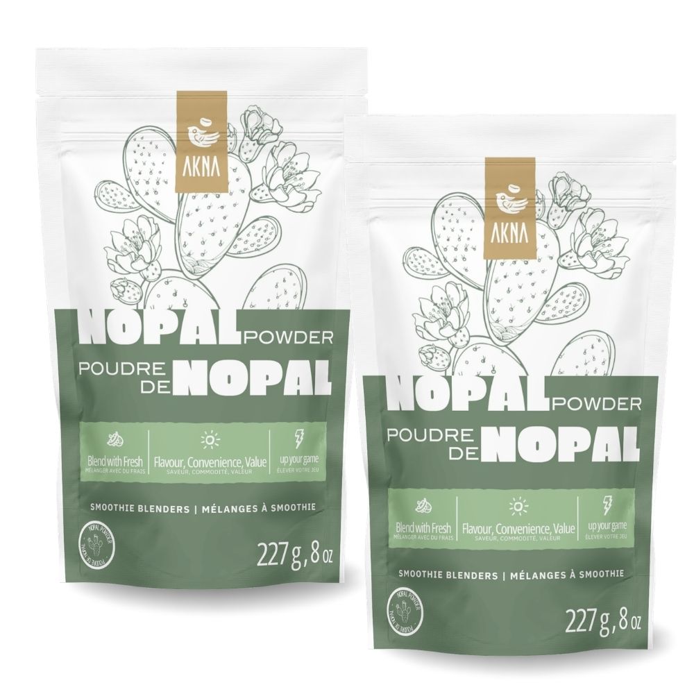 2 Pack Akna Nopal Cactus Leaf Powder, total 454gr