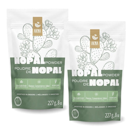 2 Pack Akna Nopal Cactus Leaf Powder, total 454gr