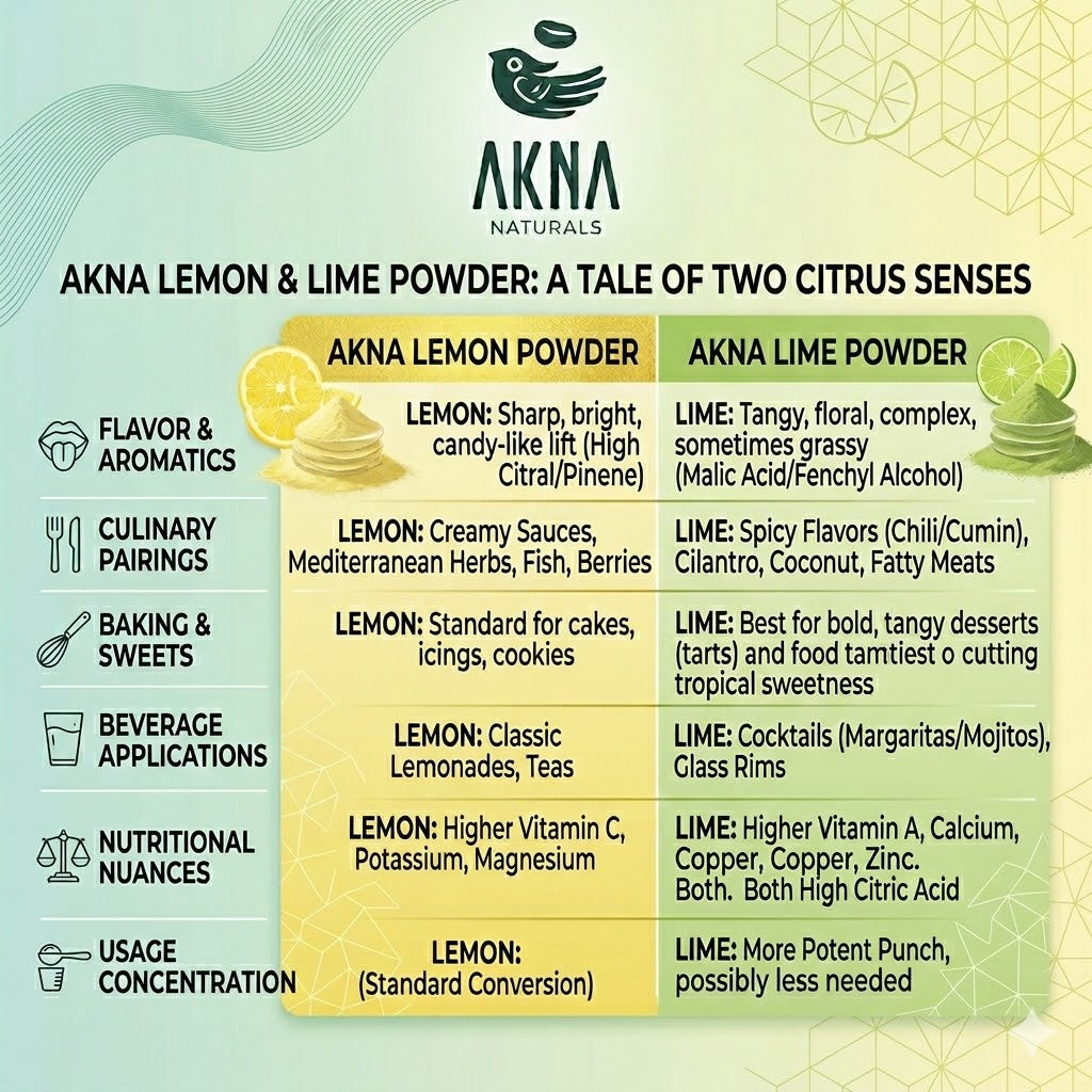 AKNA Premium Lemon Fruit Powder, 227g -8oz