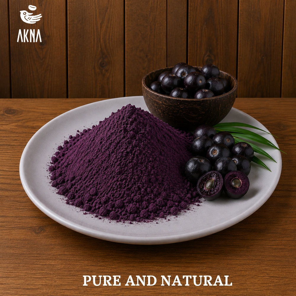 AKNA Premium Brazilian Açaí Powder, Resealable Bag, 227g (8 oz) AKNA Foods