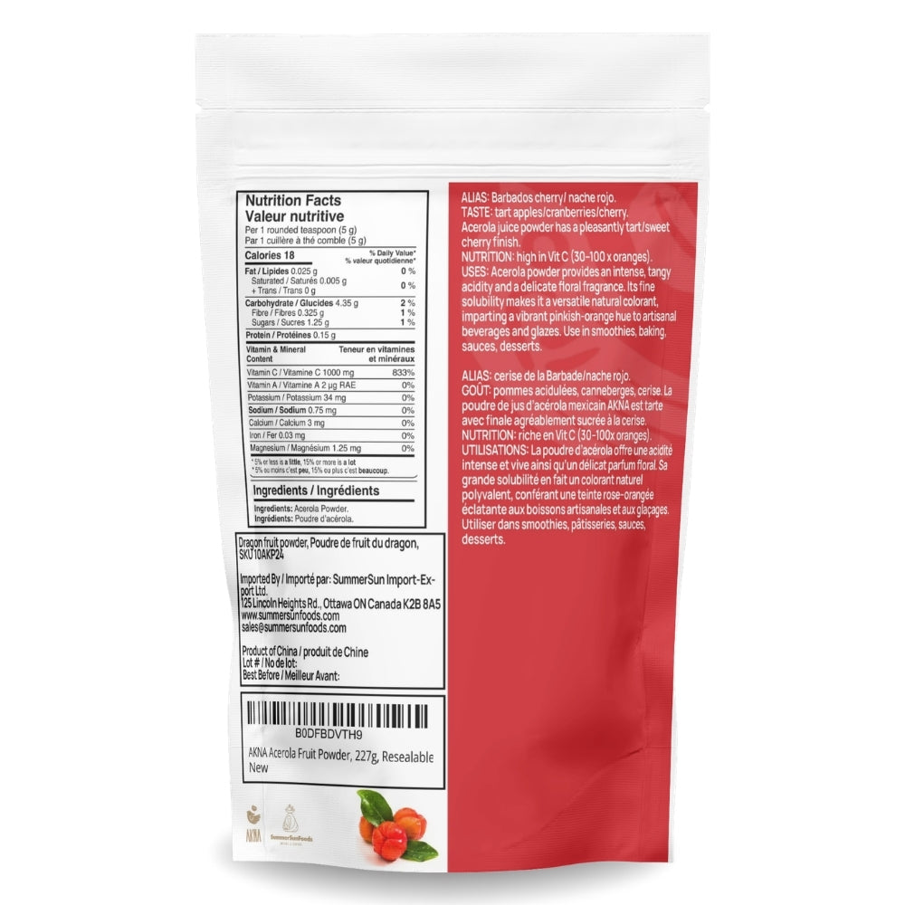 AKNA 🍒Acerola Power 8oz/227g AKNA Foods