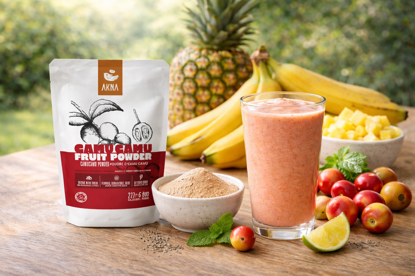AKNA Camu Camu Fruit Powder. 8oz / 227g