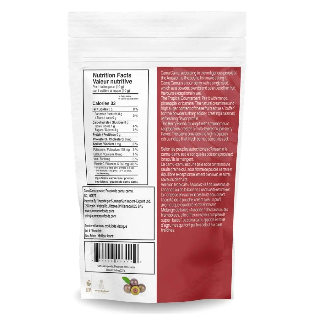 AKNA Camu Camu Fruit Powder. 8oz / 227g AKNA Foods