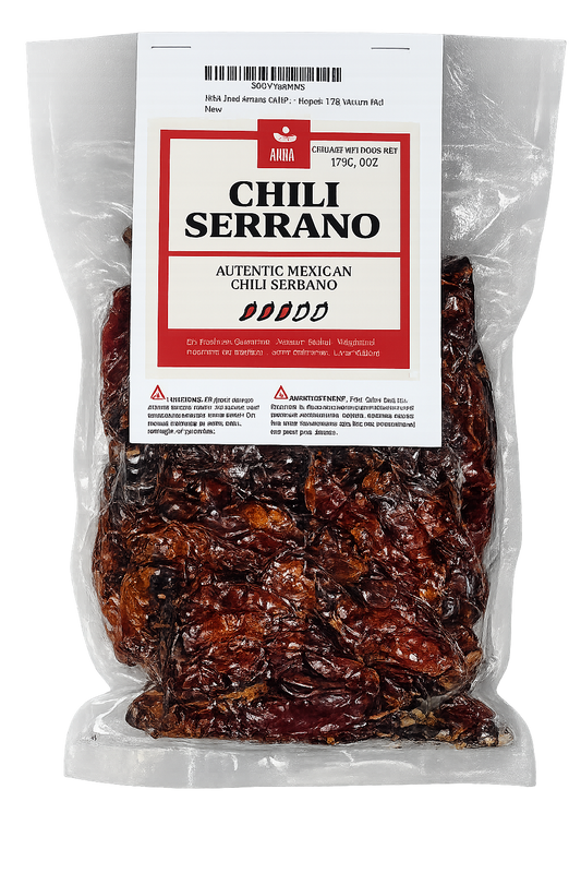 AKNA Authentic Dried Serrano Peppers 170g-6oz