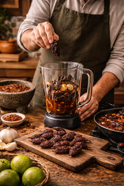 AKNA Dried Morita Chili Peppers 6 oz / 170g