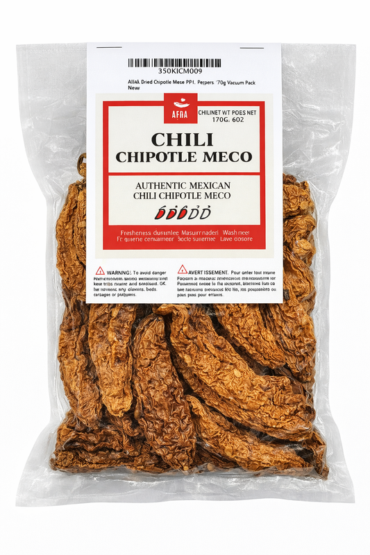 AKNA Whole Chipotle Meco Chili Peppers, 170g - 6oz