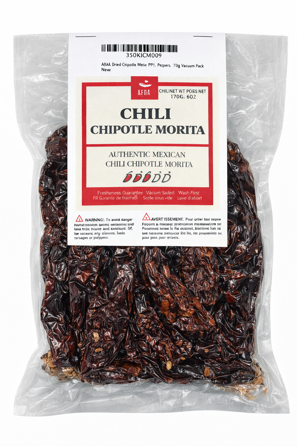 AKNA Dried Morita Chili Peppers 6 oz / 170g