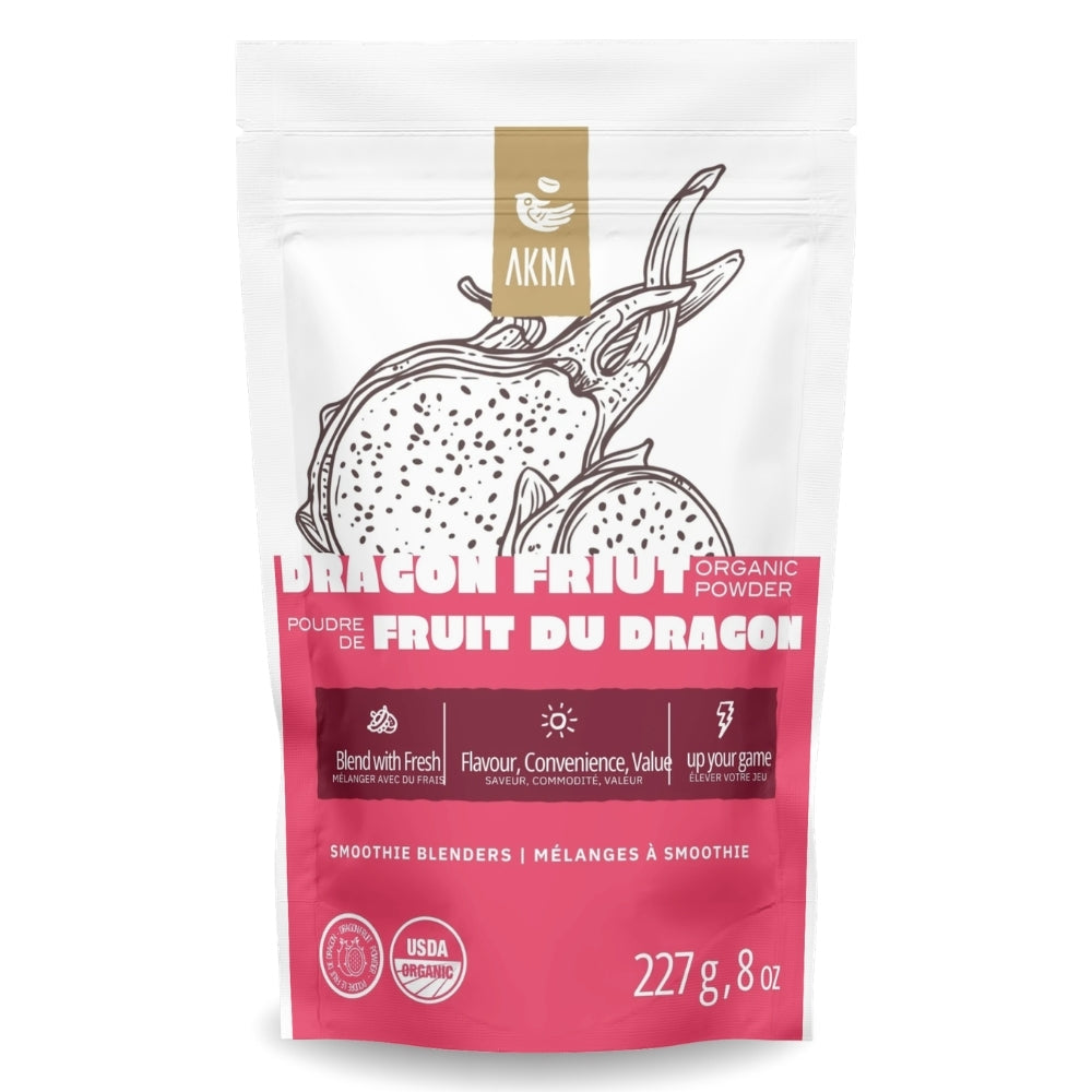 AKNA Organic Red Dragon Fruit Powder 227g -8oz
