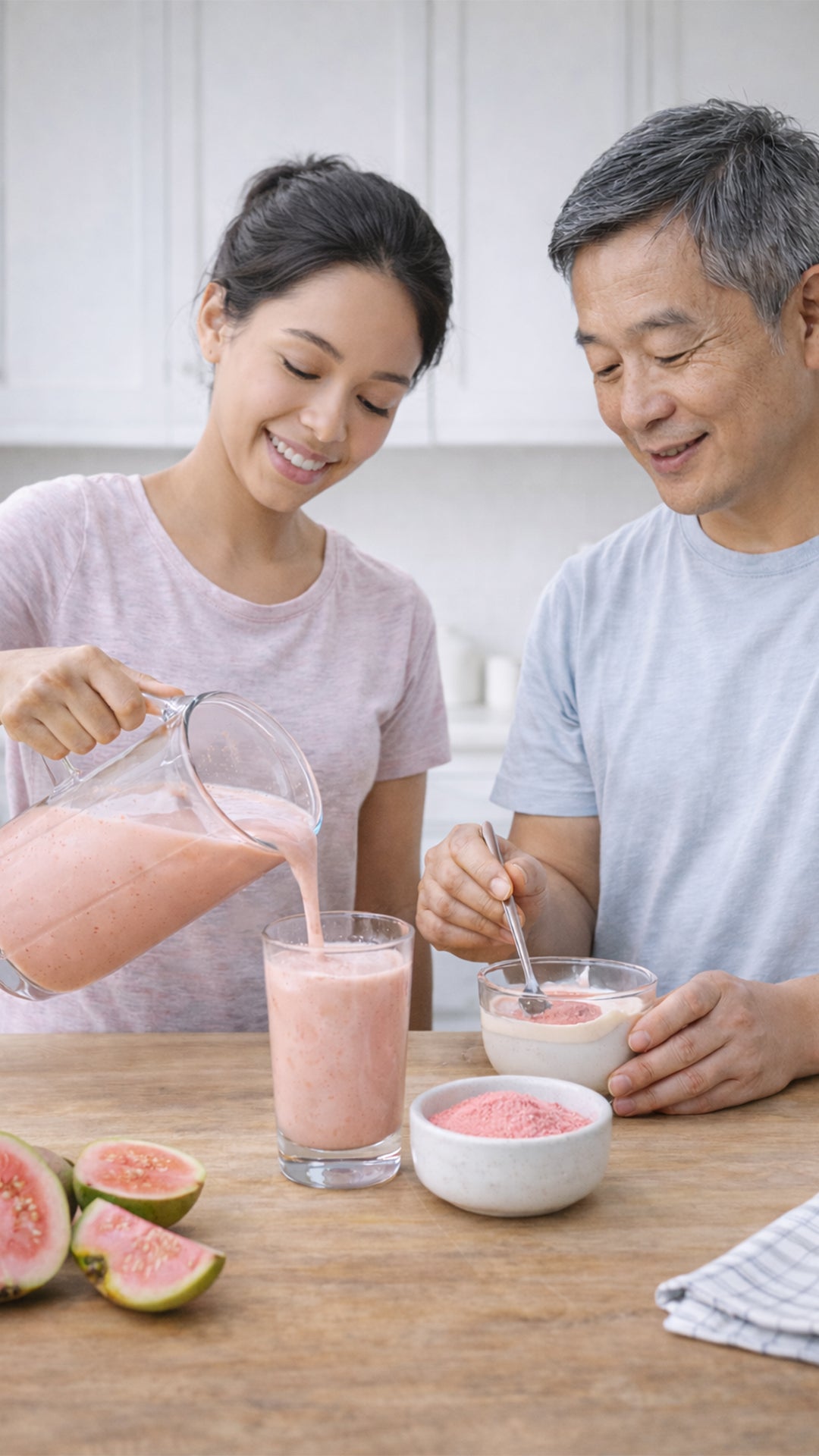 Akna Organic Guava Fruit Powder, 227g, Pure Vitamin C & Fiber Support, Non-GMO, Vegan Superfood