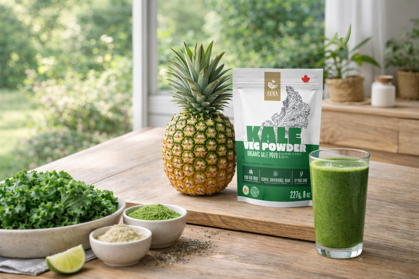 AKNA Organic Kale Powder - 227g (8oz) AKNA Foods