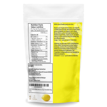 AKNA 🍋 Premium Lemon Fruit Powder, 227g -8oz AKNA Foods