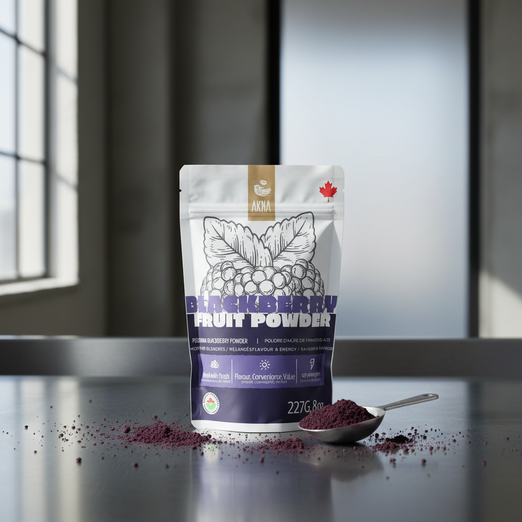 2 Pack AKNA Organic Blackberry Fruit Powder 445g total
