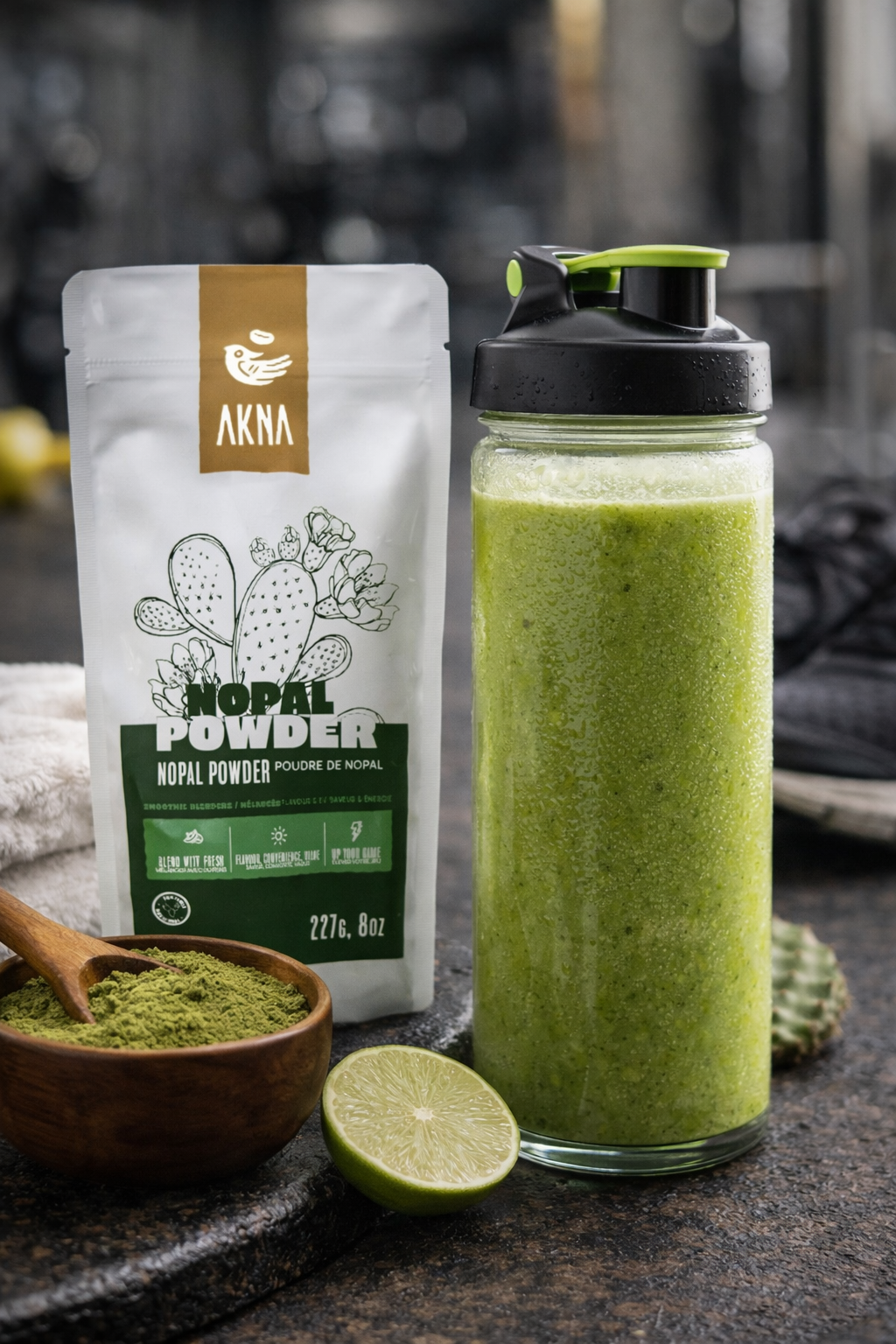 Akna Nopal Cactus Leaf Powder, 227g