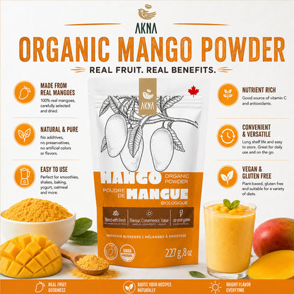 Organic Mango Powder, 8 oz, 227gr SummerSun Foods