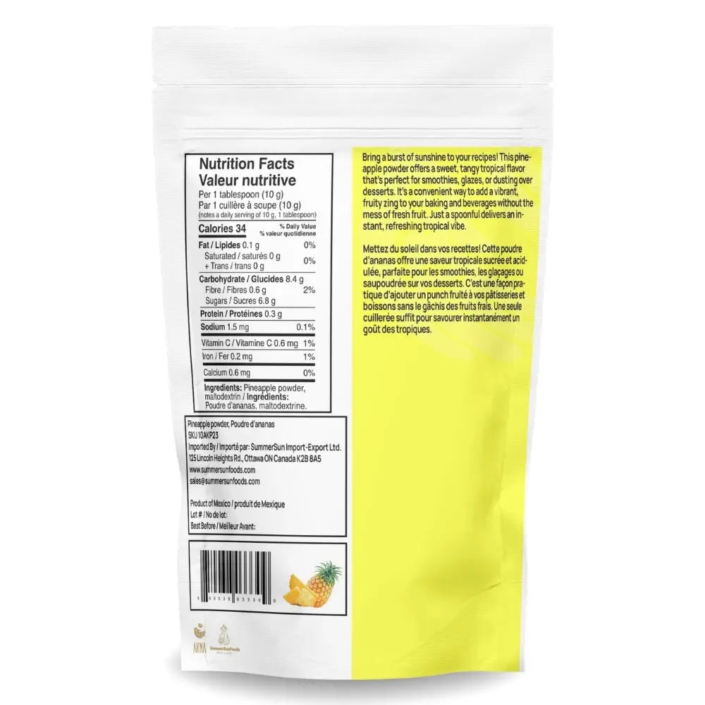 Pineapple Powder SummerSun Foods