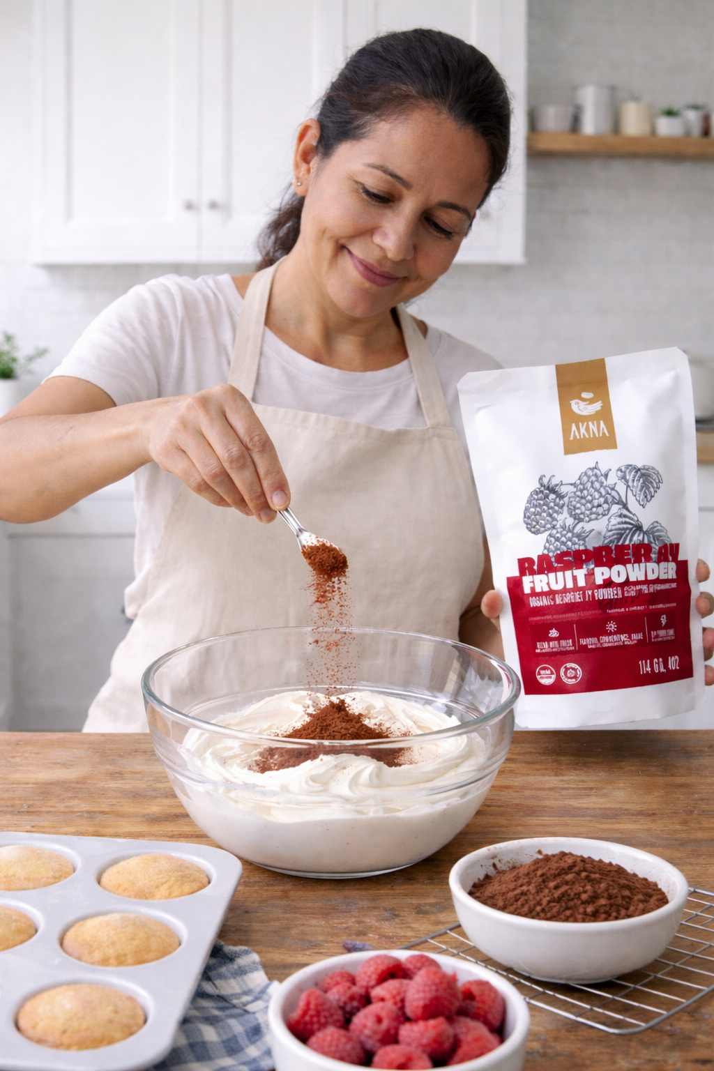 AKNA Organic Raspberry Fruit Powder, 227g, 8oz