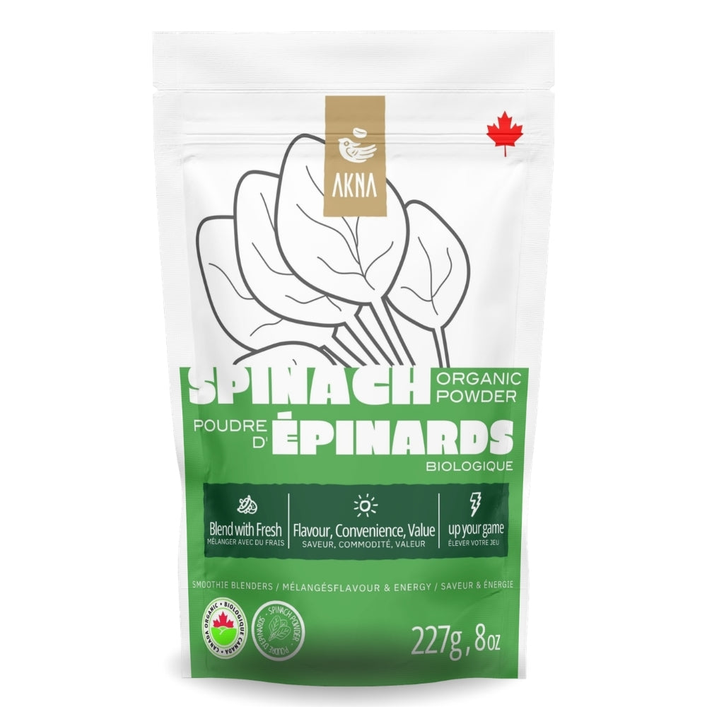 AKNA Organic Spinach Powder, 227g 8oz