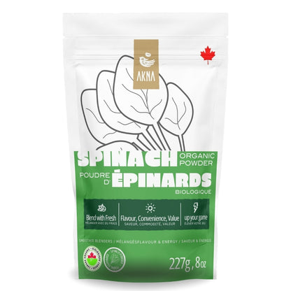 AKNA Organic Spinach Powder, 227g 8oz