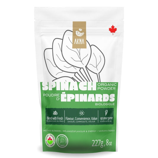 AKNA Organic Spinach Powder, 227g 8oz
