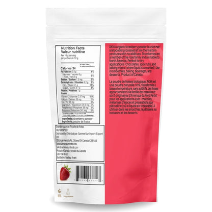 AKNA Organic Strawberry Fruit Powder, 227g AKNA Foods