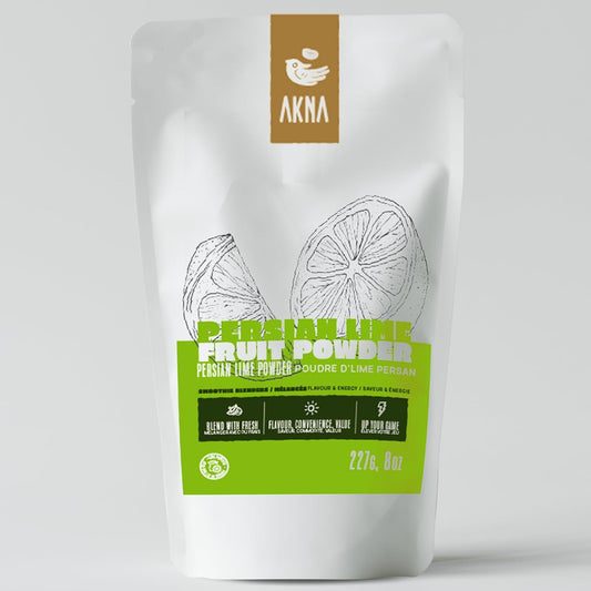 AKNA Persian Lime Powder, Fruit Powder in a 227g (8oz) Resealable Bag